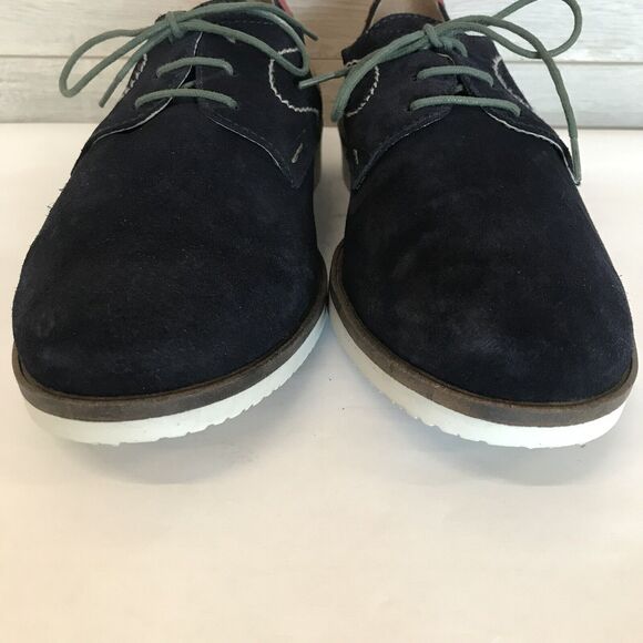 Sotoalto Navy Colorblock Suede Leather Oxford  Lace Up Shoes Men's EU 43 US 10 - Picture 8 of 14